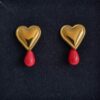 Boucles d'oreilles Coeur Les Perles du Golfe du Morbihan